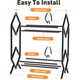 thumbnail image 5 of 2-Tier Vinyl Record Storage Holder with Dividers, 200 LPs Shelf Organizer, Matte Black, 5 of 6