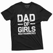 Dad Of Girls Mens Funny Father'S Day Birthday Tee Shirt For Him Daughters Daddy T-Shirt For Men Unique Gift Idea For Men
