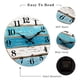 thumbnail image 4 of Reloj de Pared con TemáTica de Playa Relojes de Pared Azules Funciona con Pilas Silencioso, Sin Tictac, para el Hogar, Cocina, Sala de Estar, Oficina, 10 Pulgadas, 4 of 5