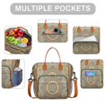 thumbnail image 4 of Geometric Mandala Design Leakproof Cooler Bag - Multi-Functional Tote with Detachable Strap for Men & Women, 4 of 6