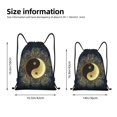 thumbnail image 4 of Drawstring Backpack - Yin And Yang Mandala Splash Proof Small Drawstring Gym Bag for Women Men, Cinch Sports String Bag Backpack for Travel Swimming Beach, 4 of 8