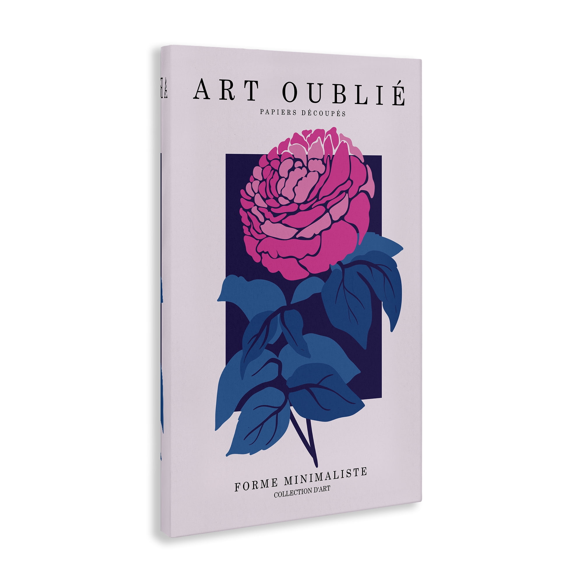 Stupell Industries Peony Gallery Poster Plants & Flowers Painting Wrapped Canvas Art Print Wall Art, 24 x 36