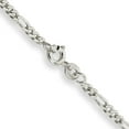 thumbnail image 5 of Auriga Fine Jewelry 925 Sterling Silver 2.5mm Figaro Chain Anklet 10inch for Women, 5 of 6