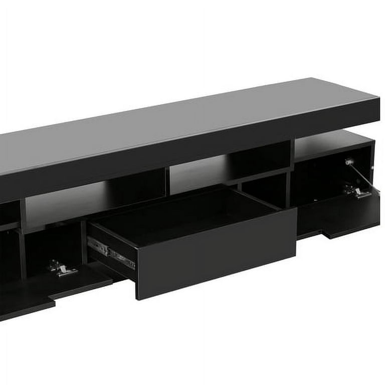 Black tv stand cheap 30 inches high