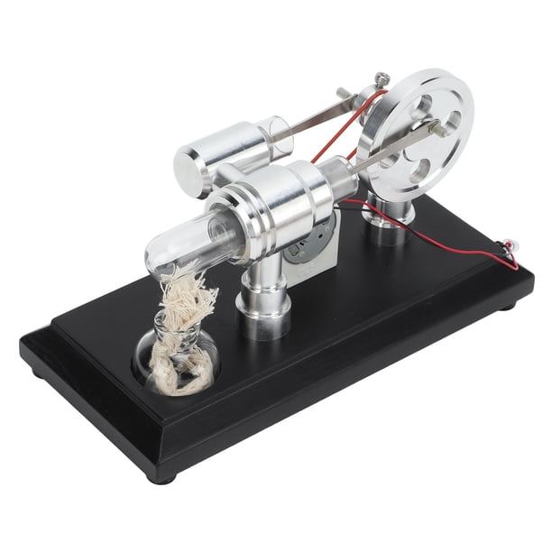 Motor Stirling De Aleación De Zinc – Modelo Educativo De Física Para Niños Y Estudiantes, Listo Para Usar, Con Coche De Juguete