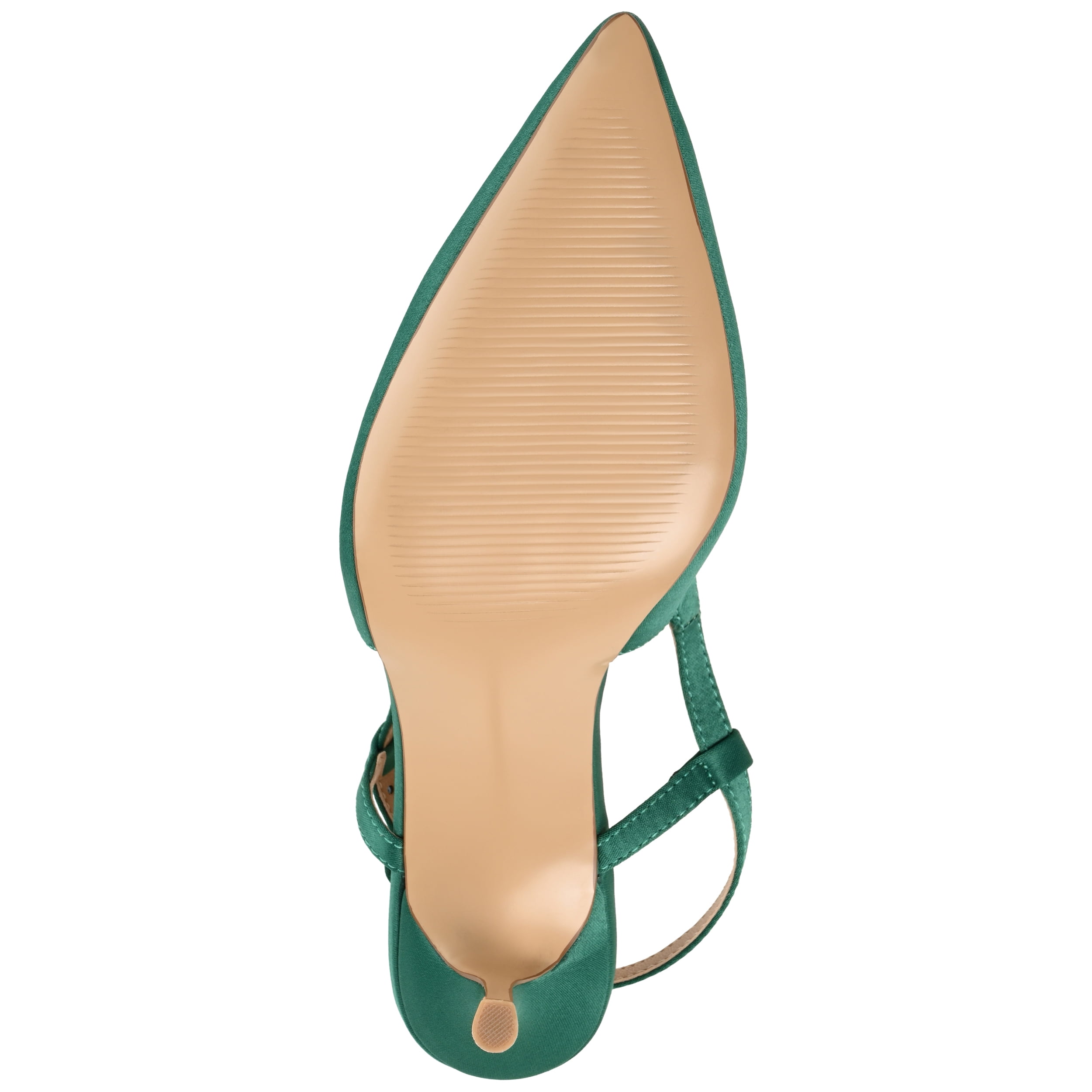 Journee Womens Knightly Sling Back Mid Stiletto Pointed Toe Pumps, Widths Available