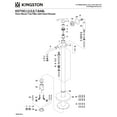 thumbnail image 6 of Kingston Brass KS7135ABL English Country Freestanding Tub Faucet with Hand Shower, Oil Rubbed Bronze, 6 of 8
