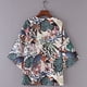 thumbnail image 3 of Mujeres Chifón Playa Kimono Mariposa Aves Hojas Impresión Frente Abierto Loose Thin Bikini Cove CACAGOO Kimono de mujer, 3 of 7