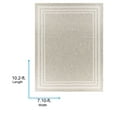 thumbnail image 4 of Livabliss Outdoor Rugs, 8x10 Eagean Traditional Oatmeal Area Rug for Patio, Porch, Deck, Backyard, Waterproof Indoor Outdoor Carpet (7'10" x 10'2"), 4 of 9