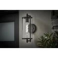 thumbnail image 3 of Hampton Bay Lurelane 14 in. Medium Modern 1-Light Matte Black Hardwired Outdoor Cylinder Wall Lantern Sconce Light, 3 of 5