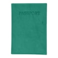 thumbnail image 3 of menswallet Genuine Leather Passport Cover Holder Wallet Case Travel Many Colors 601 CF BLIND (C) Baby Blue, 3 of 46