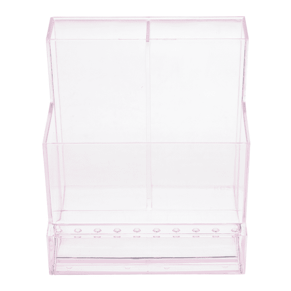 Multiple Tiered Acrylic Box Nail Supply Storage Box Countertop Cosmetics Storage Case