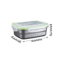 thumbnail image 3 of Stainless Steel Food Container Airtight Lid Kitchen Storage Box for Meal Prep and Leftovers, Multicolor, 3 of 8