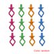 thumbnail image 1 of Clips para portabobinas de hilo, abrazadera de bobina para máquina de coser, abrazadera de bobina de hilo de silicona, Color aleatorio 12 Piezas Sweethay HA0906-00B, 1 of 6