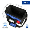 thumbnail image 2 of Bolsa para herramientas WORKPRO de 14 pulgadas con múltiples bolsillos y correa ajustable, 2 of 7