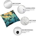 thumbnail image 6 of nygtbtfer Blue Underwater Sea Fish Throw Pillow  Cushion Decorative Gift Square Pillow Case for Couch Sofa Bed White, 6 of 7