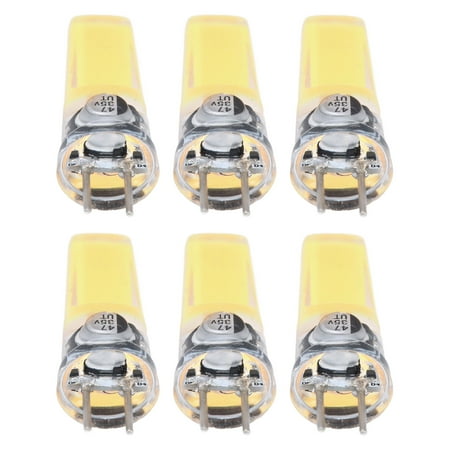 

Gy6.35 Light Bulb Gy6.35 Cob Bulb Cob Light Bulb 6PCS GY6.35 Bulb 5W COB Light Bulb 500lm Silicone Ceiling Lamp Bulb For Living RoomCold White