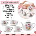 thumbnail image 4 of Juego de té Toy Tea Liberty Imports con forma de rosa, 16 piezas, porcelana, 4 of 7