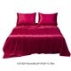 thumbnail image 4 of Xihbxyly Juego de Sábanas de Lujo, Sábanas de Satén Mate Suave, Elegante Sábana Ajustable de Bolsillo Profundo, Elegante Juego de Fundas de Almohada, Mejor Descanso, Decoración Del Dormitorio, Múltip, 4 of 7