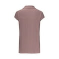 thumbnail image 5 of UYISJ Tank Tops for Women Button Down Blouses Cap Sleeve Lapel Shirts Eyelet Eembroidery 2024 Summer Trendy Casual Dressy Loose Fit Tunic Tops Pink M, 5 of 5