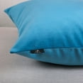 thumbnail image 3 of Soft Silky Velvet Series Square Decorative Throw Pillow Covers for Couch, 12" x 20", Azure, 2 Pack, 3 of 6