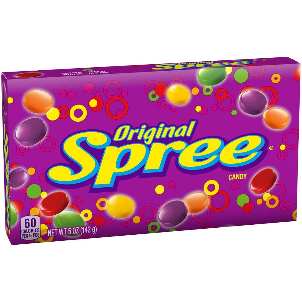 (6 pack) Spree Candy Theater Box, original, 5 Ounce