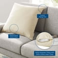 thumbnail image 4 of Modway Enhance 24" Performance Velvet Throw Pillow in Ivory, 4 of 4