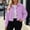 *Purple, variant on ClodeEU Women's Lapel Long Sleeve Button Down Cropped Corduroy Jacket,Casual Loose Coat Army Green,Women's Plus L