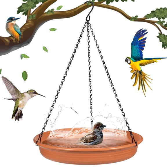 Hanging Bird Bath Hanging Bird Feeder Tray - Outdoor Wildlife Feeder