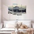 thumbnail image 2 of Elephant Stock Kilimanjaro Snow Mountain Wall Art - Horizontal Multi Panel Canvas - Living Room Wall Decor - Nature Multi Panel - Black And White Decor - 43" x 27", 2 of 8