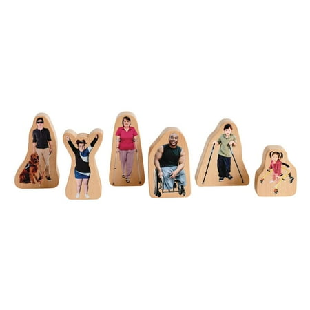 UPC: 0191487002592 | Excellerations Photo Block Differently-Abled Play People Set of 6