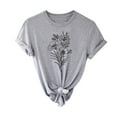 thumbnail image 1 of CEHVOM T-shirt à Manches Courtes Imprimé Mode pour Femmes Blouse Décontractée en Solde, 1 of 7