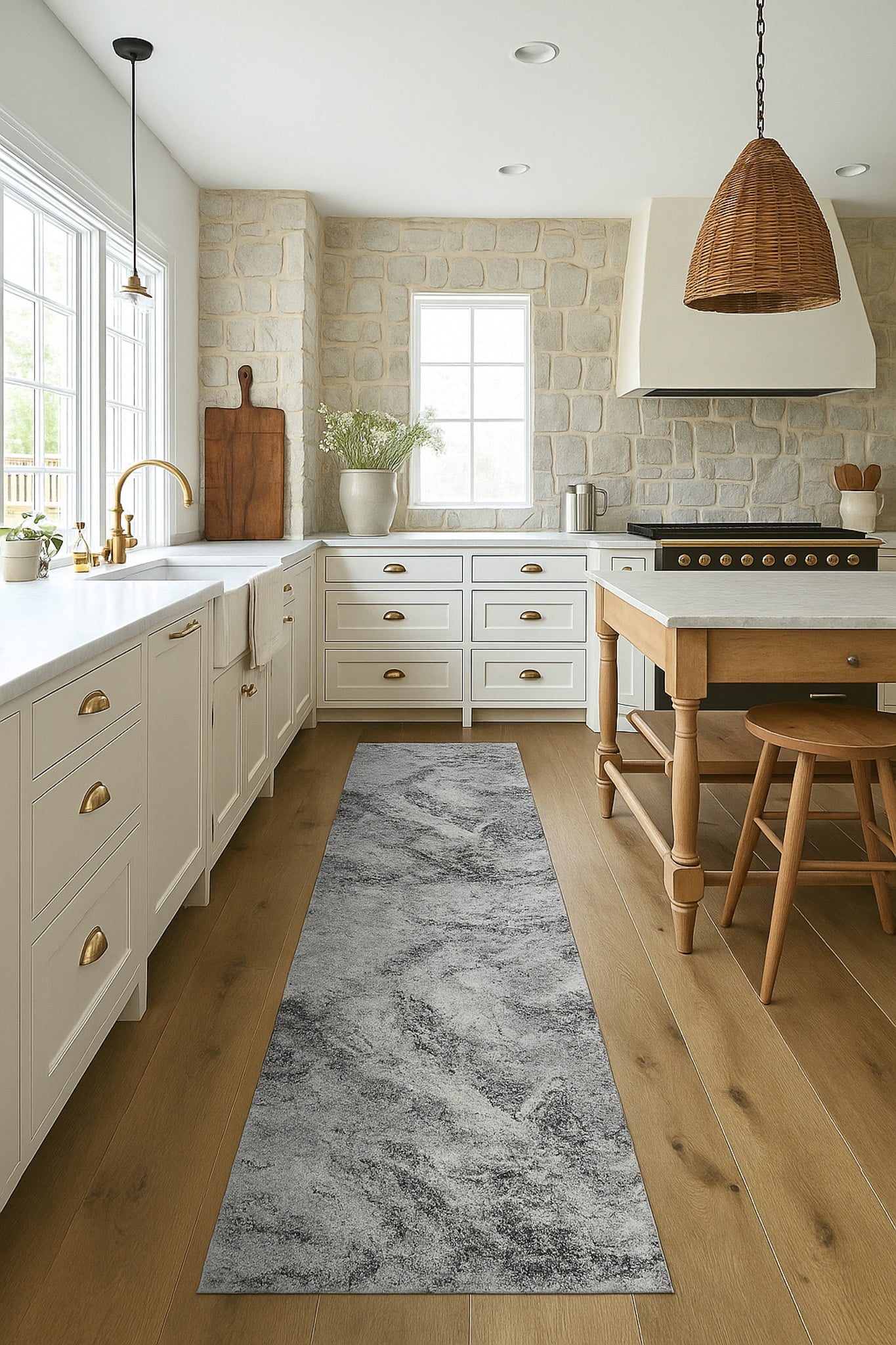 Rug Branch Sakarya Collection Contemporary Abstract Splash Indoor Runner Rug