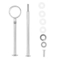 thumbnail image 2 of Abbracc Support de Gâteau Poignée Plaque de Gâteau Support Centre Poignée Raccords - Argent Rond, comme, 2 of 9