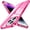 G-Pink, variant on for iPhone 14 Pro Case, [Showcase Personality] [10 FT  Drop Protection] Slim Fit Yet Protective Shockproof Bumper with Airbag Case Cover 6.1 Inch- Fluorescent Pink