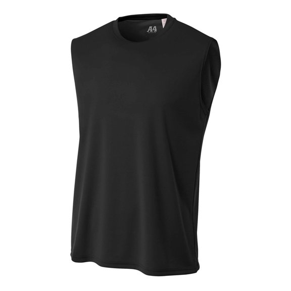 Pack of 3 A4 Men's Cooling Performance Muscle Tank, Black, 2XL