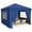 Blue, variant on Twister.CK 10x10ft Pop Up Canopy Tent, Outdoor Canopy with 4 Removable Sidewalls, Heavy Duty Gazebo Commercial Instant Tent Shelter, White