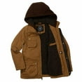 thumbnail image 2 of Urban Republic Boys Cargo Safari Jacket -Fleece-Lined & Hooded  (Saddle, Large), 2 of 3