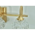 thumbnail image 5 of Hi-LIGHTS,Retro 5-Light Bathroom Vanity Light Fixture with Crystal Glass Shades(Bulbs Not Included),Wall Mounted Lighting for Bathroom,Dressing Room,Powder Room and Vanity Mirror(Golden）, 5 of 5