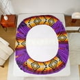 thumbnail image 5 of Feelyou Mystic Hippie Aztec Bed Sheets for Men, Purple Triangle Stripes King Sheets, Vintage Fashion Sheet Set, Ultra Soft Bedroom Decor, 4 Pieces, 5 of 7