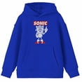 thumbnail image 2 of Sonic the Hedgehog Classic Character Youth Royal Blue Hoodie -XL, 2 of 4