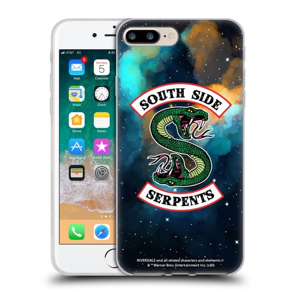 Head Case Designs Officially Licensed Riverdale South Side Serpents Nebula Logo 2 Soft Gel Case Compatible with Apple iPhone 7 Plus / iPhone 8 Plus