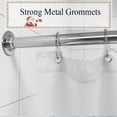 thumbnail image 4 of Winter Christmas Shower Curtain, Snowman Snowflake Grey Bathroom Curtains Set with Hooks, Holiday Home Decor Fabric Shower Curtains, 72x72 Inches, 4 of 6