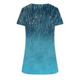 thumbnail image 4 of HAPIMO Women' Plus Size Elegant Blouses V-Neck Tees Casual Loose Fashion Clothes Flowy Flower Print Tops Summer Tops for Women Dressy Tunic Blue L, 4 of 9