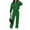Green, variant on Women'S 2 Piece Outfits Sweatsuit Zip Up Long Sleeve Sweatshirt with Wide Leg Sweatpants