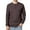 Brown, variant on Fengactive Long Sleeve Shirts for Men Casual Thermal Fashion Pullover Button T-Shirt with Pocket