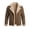 Khaki, variant on Men's Solid Faux Suede Sherpa Lined Asymmetric Zip Biker Jacket Winter Outerwear