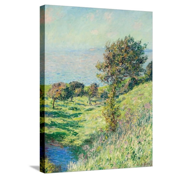 Art.com Gust of Wind, 1881 (oil on canvas) Stretched Canvas Print Wall Art by Claude Monet, 18" x 24"