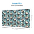 thumbnail image 2 of Bingfone PUG HEAD And Flower Large Gaming Mouse Pad,Extended Desk Mousepad with Stitched Edges,Non-Slip Base,Water Resist Keyboard Pad for Gamer, Office & Home, 29.5 x 16 in, 2 of 6