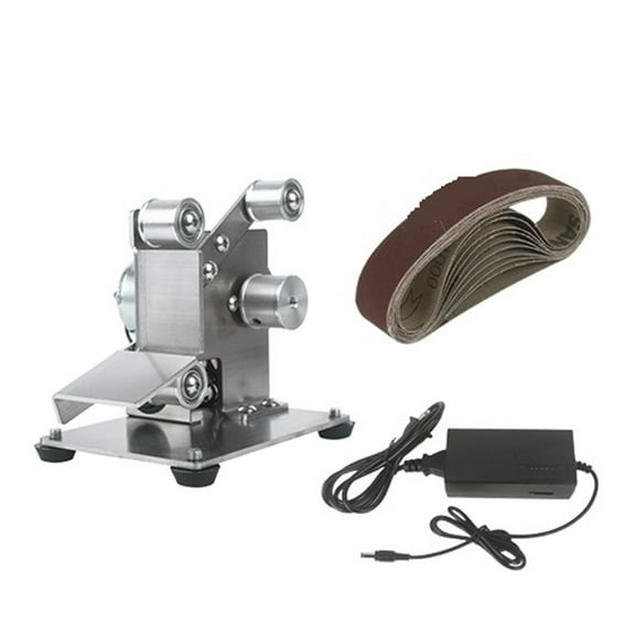 Belt Grinder DIY Electric Sander Polisher Portable Machine Grinding Belt Sander Machine Edges Sharpener Machine Belt Grinder ,Low Vibration